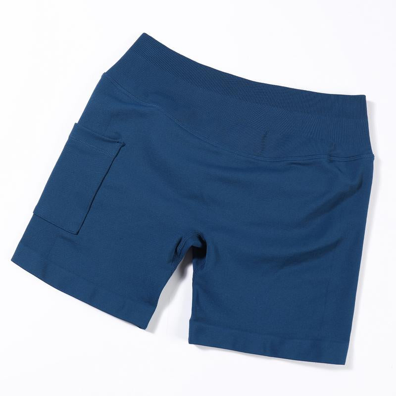 AUROLA Side Pockets Influence Shorts 4.5'' Squat Proof Seamless Workout Shorts for Women, Gym Running Yoga Shorts