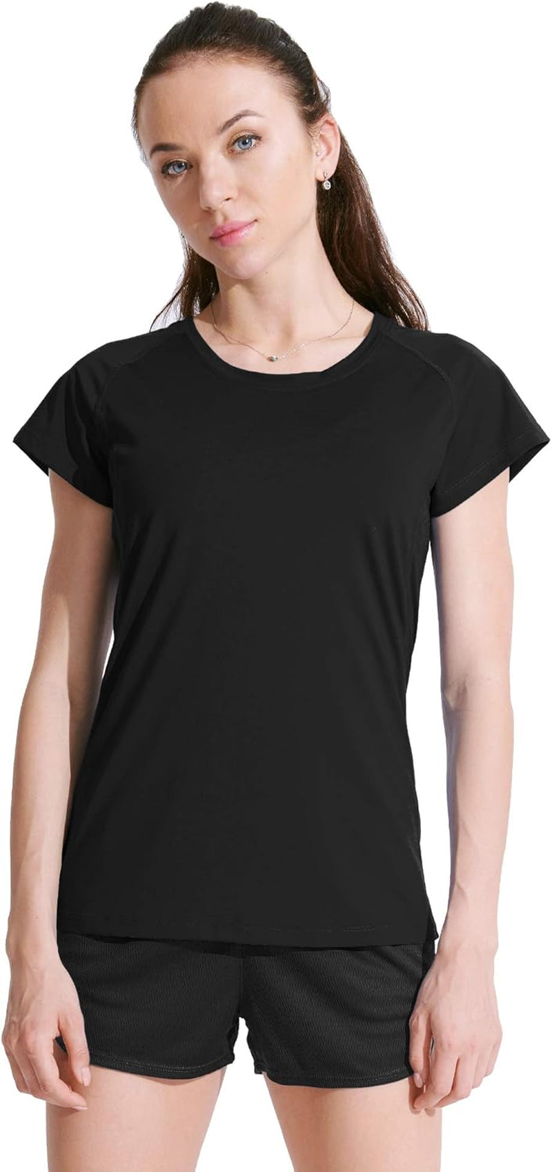 Women'S Workout Shirts for Running Yoga Tee Shirts Dry Fit Pack of 3