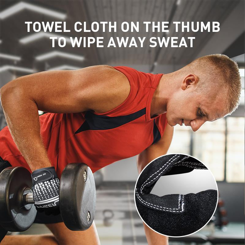 Full Finger Workout Gloves Weight Lifting Touchscreen for Men Women with Padding, Full Hand Gym Exercise Gloves Male Female