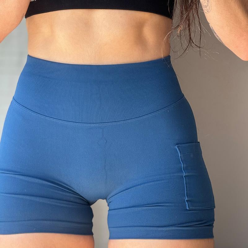AUROLA Side Pockets Influence Shorts 4.5'' Squat Proof Seamless Workout Shorts for Women, Gym Running Yoga Shorts