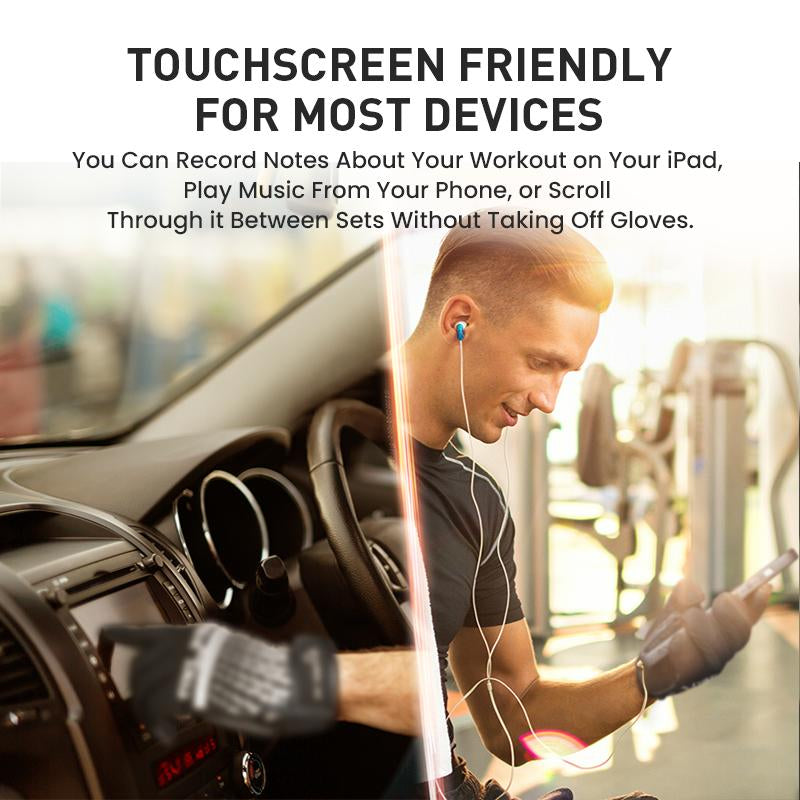 Full Finger Workout Gloves Weight Lifting Touchscreen for Men Women with Padding, Full Hand Gym Exercise Gloves Male Female
