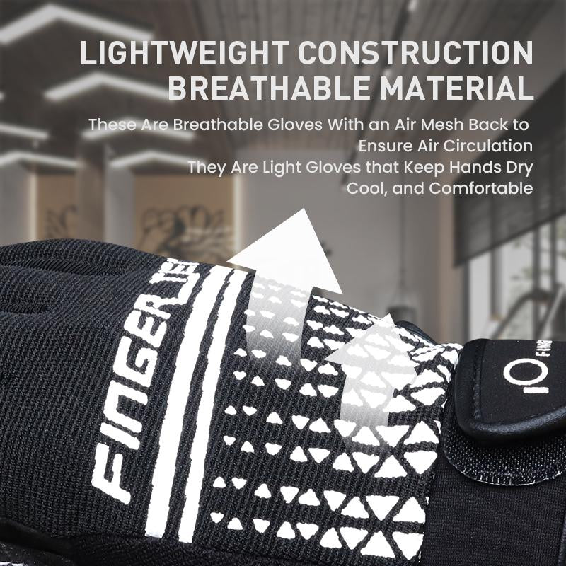 Full Finger Workout Gloves Weight Lifting Touchscreen for Men Women with Padding, Full Hand Gym Exercise Gloves Male Female