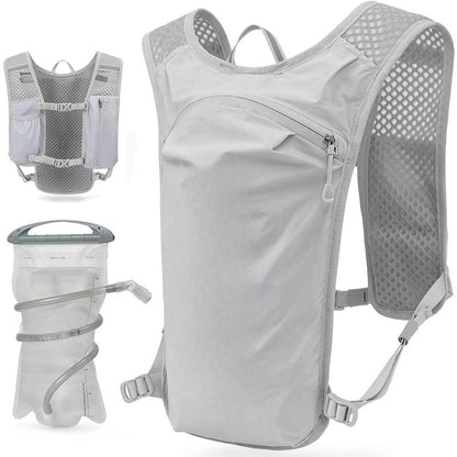 Lightweight Running Hydration Vest Backpack with 1.5L Water Bladder for Hiking, Cycling, and Marathons
