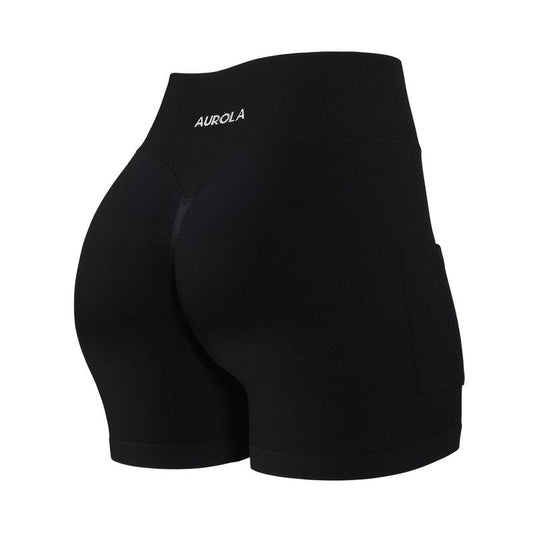 AUROLA Side Pockets Influence Shorts 4.5'' Squat Proof Seamless Workout Shorts for Women, Gym Running Yoga Shorts