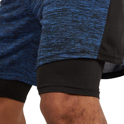 Ultra Performance 3 Pack Mens 2 in 1 Athletic Running Shorts 7 Inch Inseam Workout Gym Compression Shorts for Men