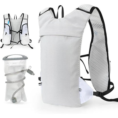 Lightweight Running Hydration Vest Backpack with 1.5L Water Bladder for Hiking, Cycling, and Marathons